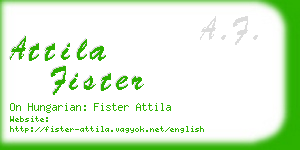 attila fister business card